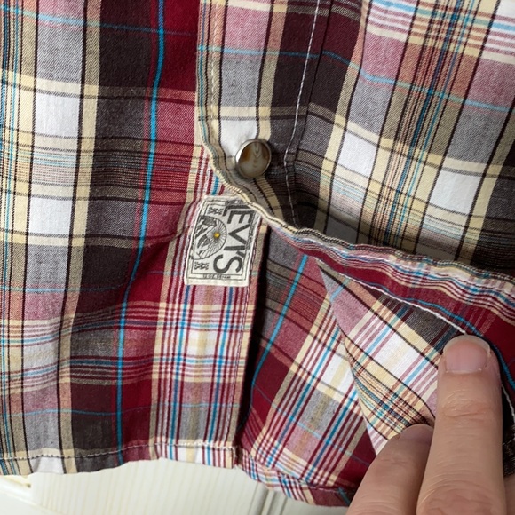 Vintage Levi’s Pearl Snap Button Western shirt size Medium - Picture 3 of 6